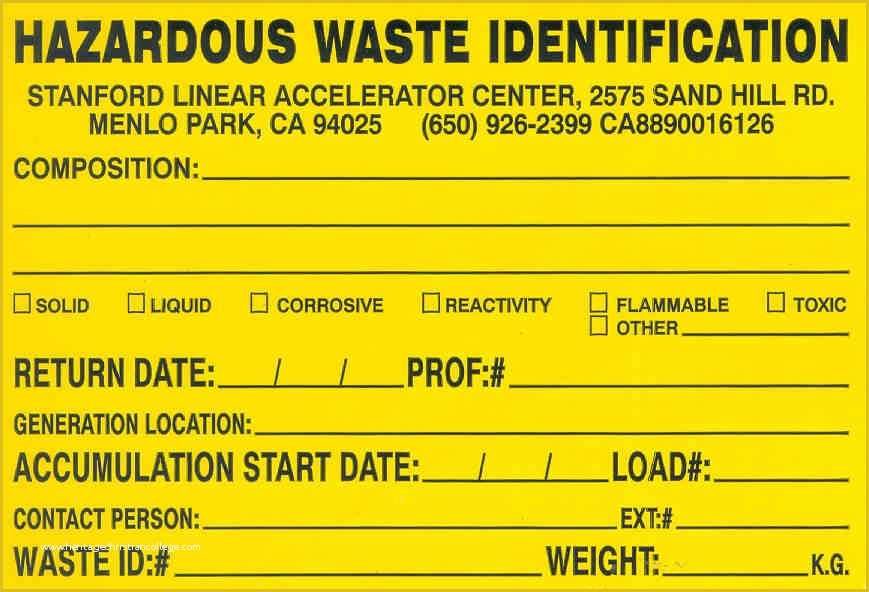 Free Hazardous Waste Label Template Of Blog Archives Clipsprogs