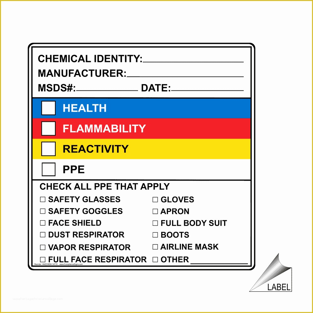 journey chemical label