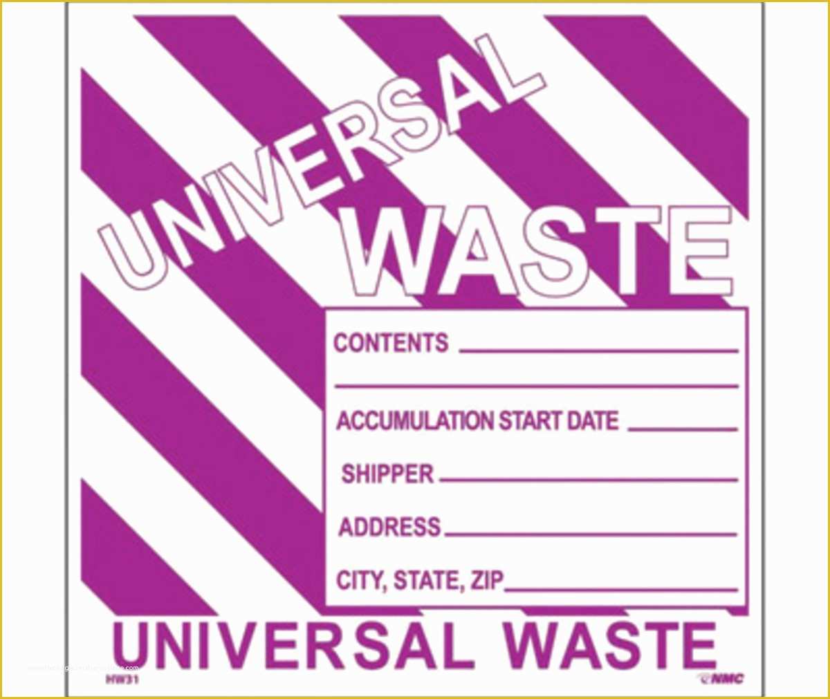 Free Hazardous Waste Label Template Of Hazardous Waste Label Templates