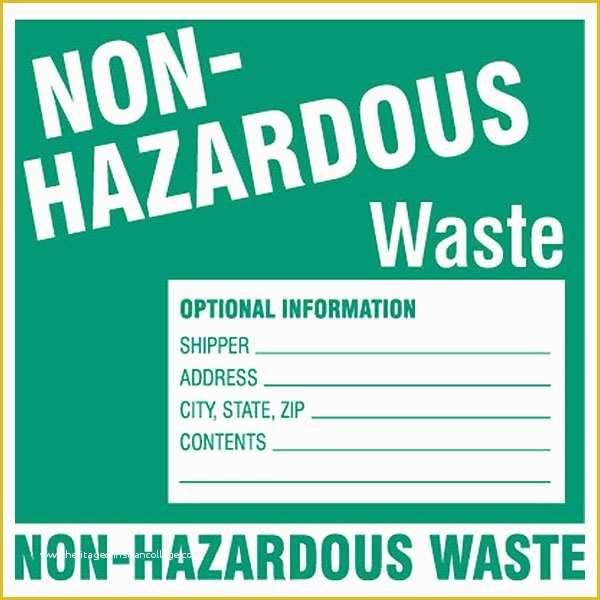 Free Hazardous Waste Label Template Of Hazmat Sticker Template Reverse Search