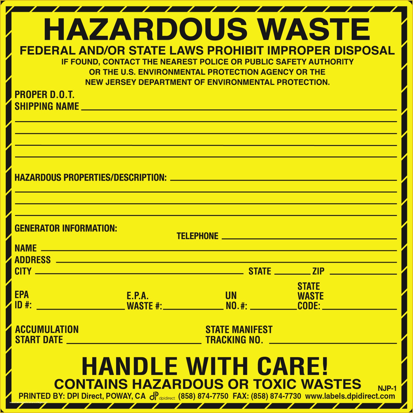 Free Hazardous Waste Label Template Of Ten Things Nobody told You About Hazardous