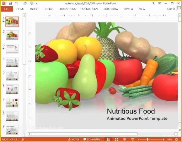 Free Health and Nutrition Powerpoint Templates Of Animated Nutrition Powerpoint Templates