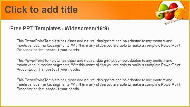 Free Health and Nutrition Powerpoint Templates Of Diet and Nutrition Powerpoint Templates