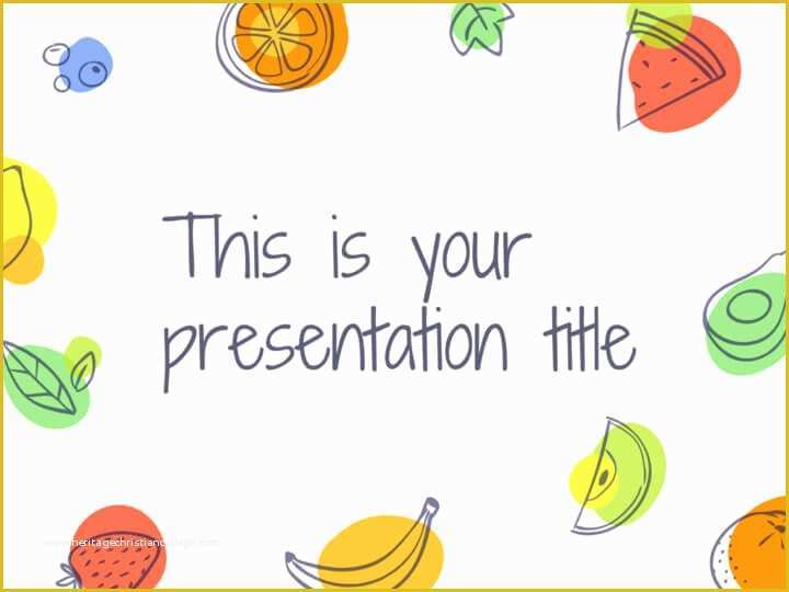 Free Health and Nutrition Powerpoint Templates Of Free Playful Template for Powerpoint or Google Slides with