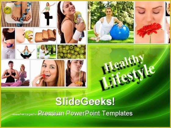 Free Health and Nutrition Powerpoint Templates Of Healthy Lifestyle Fitness Health Powerpoint Templates and