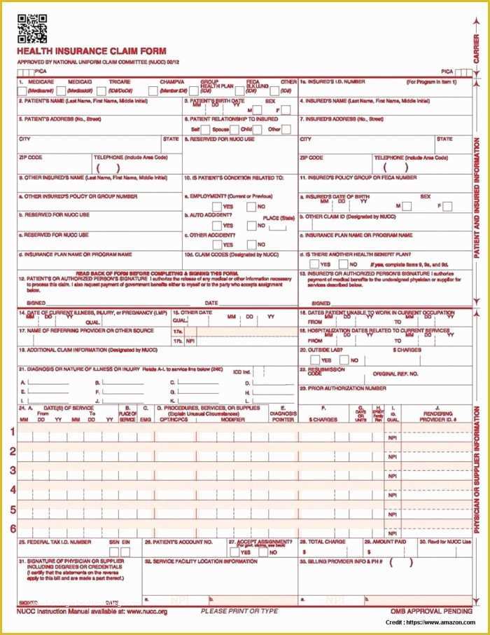 Free Health Insurance Claim form 1500 Template Of Accident Insurance Claim form Template Templates