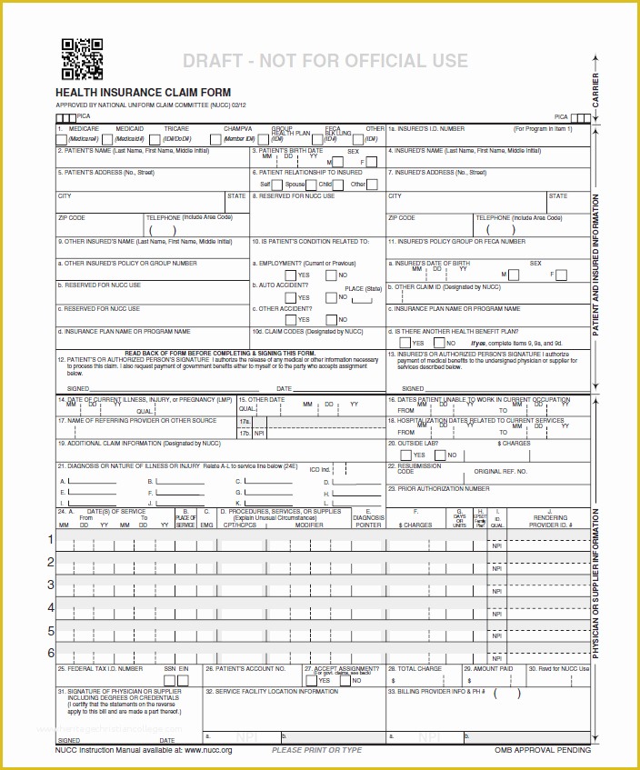 Free Health Insurance Claim form 1500 Template Of Collectplus Debt Collection software