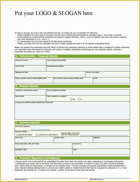 Free Health Insurance Claim form 1500 Template Of Free Health Insurance Claim Template
