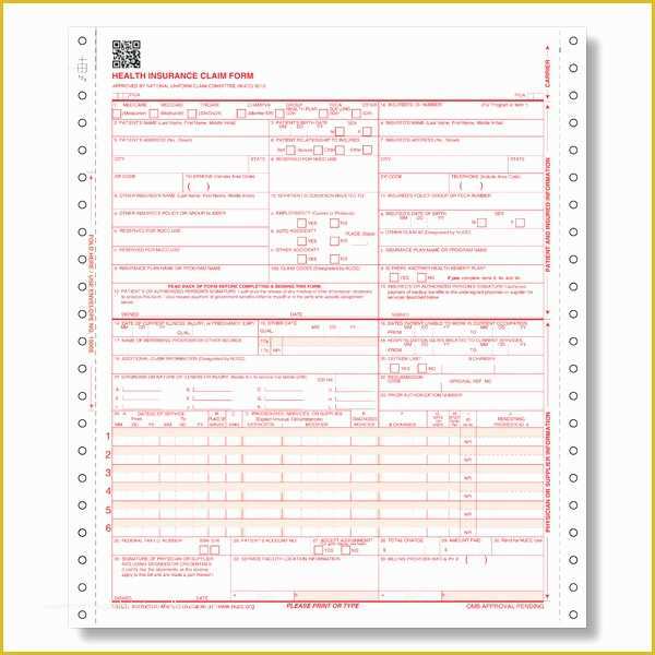 Free Health Insurance Claim form 1500 Template Of Medical Claim form 1500 – Templates Free Printable