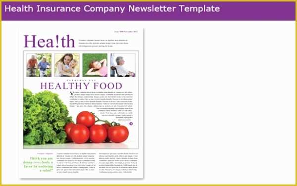 Free Health Newsletter Templates Of 80 Best Newsletter Templates 2018