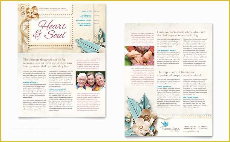 Free Health Newsletter Templates Of Hospice & Home Care Newsletter Template Word & Publisher