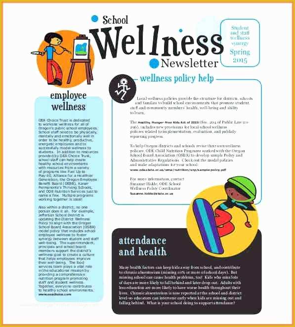 Free Health Newsletter Templates Of New Health and Wellness Newsletter Template – Free