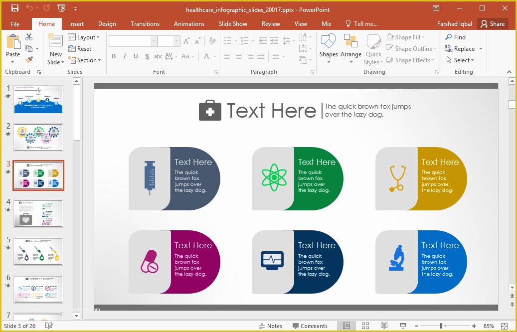 Free Healthcare Powerpoint Templates Of Animated Healthcare Infographics for Powerpoint