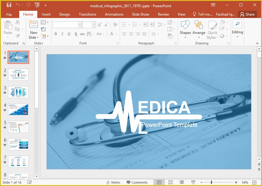 Free Healthcare Powerpoint Templates Of Animated Medical Infographic Powerpoint Template