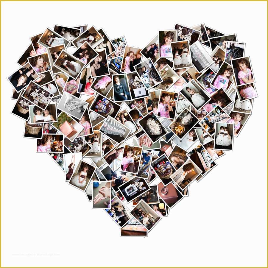 56 Free Heart Shaped Photo Collage Template | Heritagechristiancollege