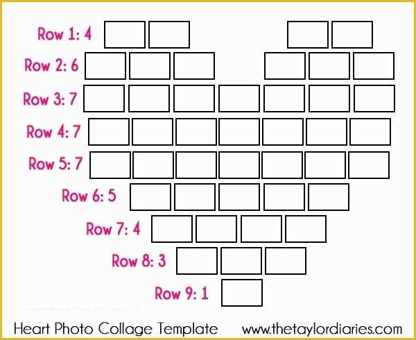 Free Heart Shaped Photo Collage Template Of 25 Best Ideas About Heart Collage On Pinterest