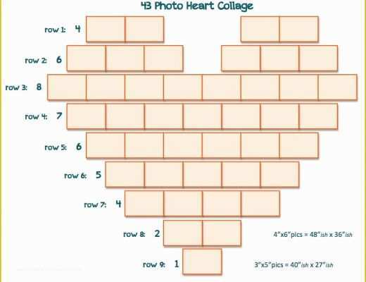Free Heart Shaped Photo Collage Template Of 43 Heart Collage I Didn T See Simple Templates