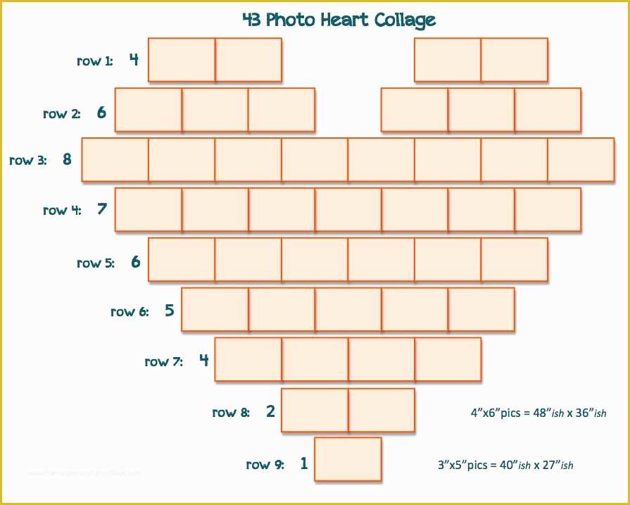 56 Free Heart Shaped Photo Collage Template