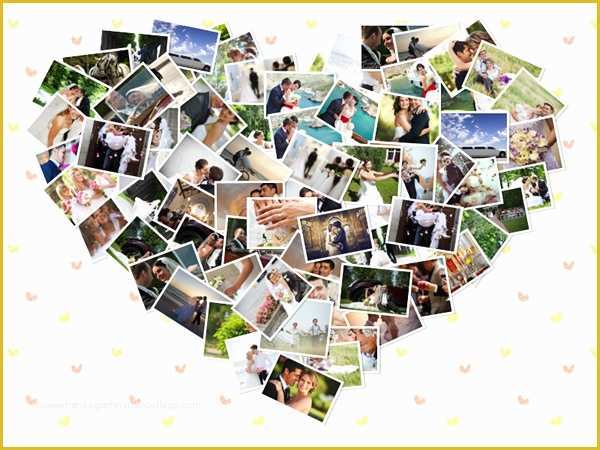 Free Heart Shaped Photo Collage Template Of Collage Samples & Templates