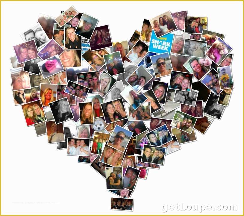 Free Heart Shaped Photo Collage Template Of Heart Shaped Collage Maker