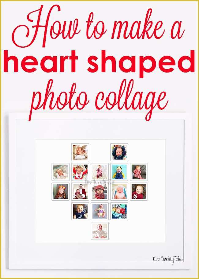 Free Heart Shaped Photo Collage Template Of Heart Shaped Collage