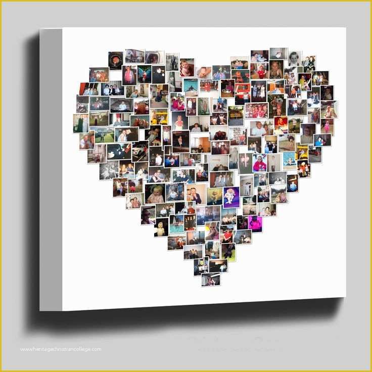 Free Heart Shaped Photo Collage Template Of Heart Shaped Collage Online