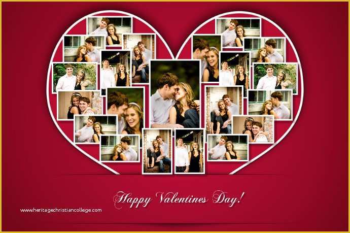 Free Heart Shaped Photo Collage Template Of Love Heart Collage Template Impremedia