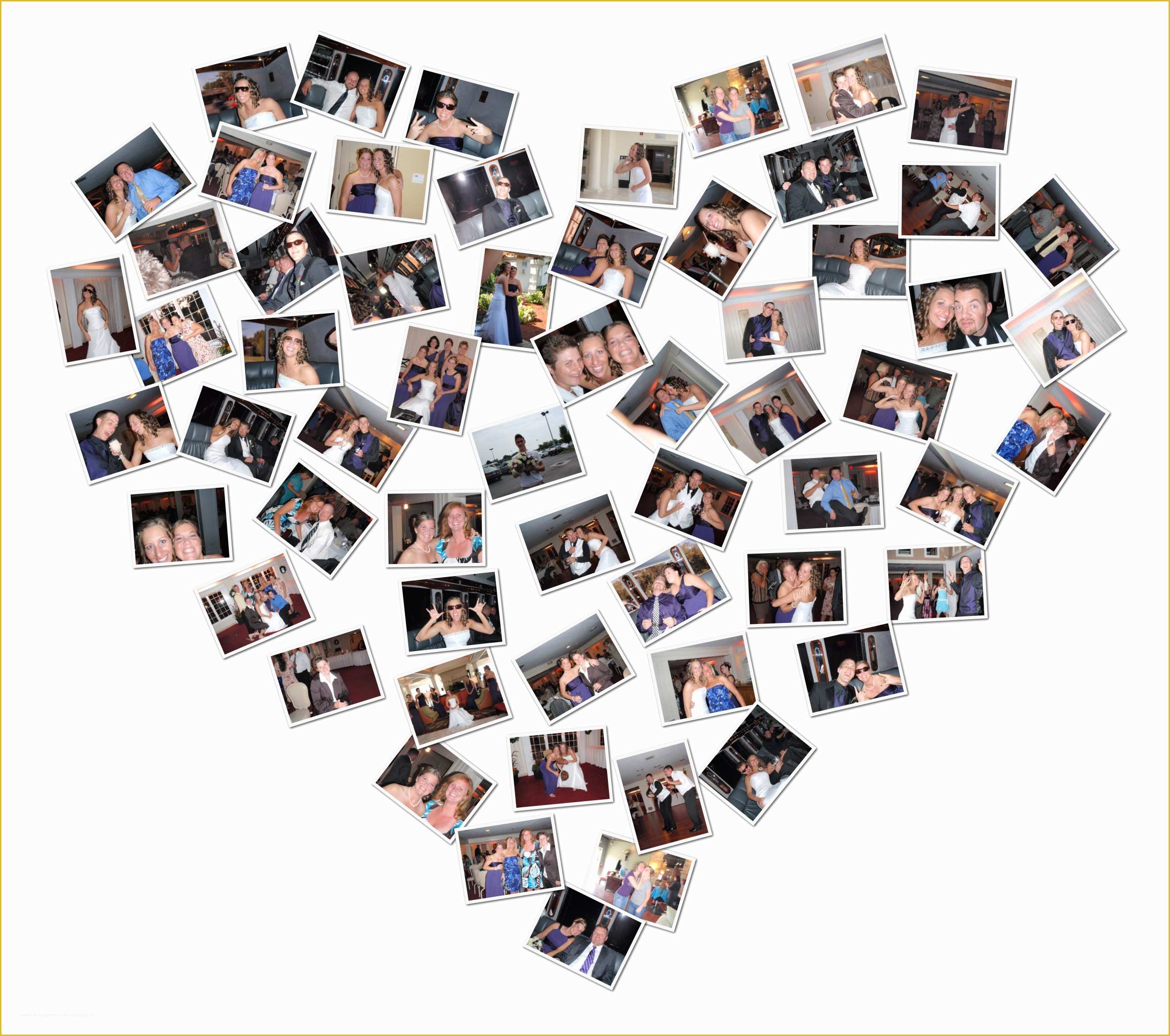Free Heart Shaped Photo Collage Template Of Pic Collage