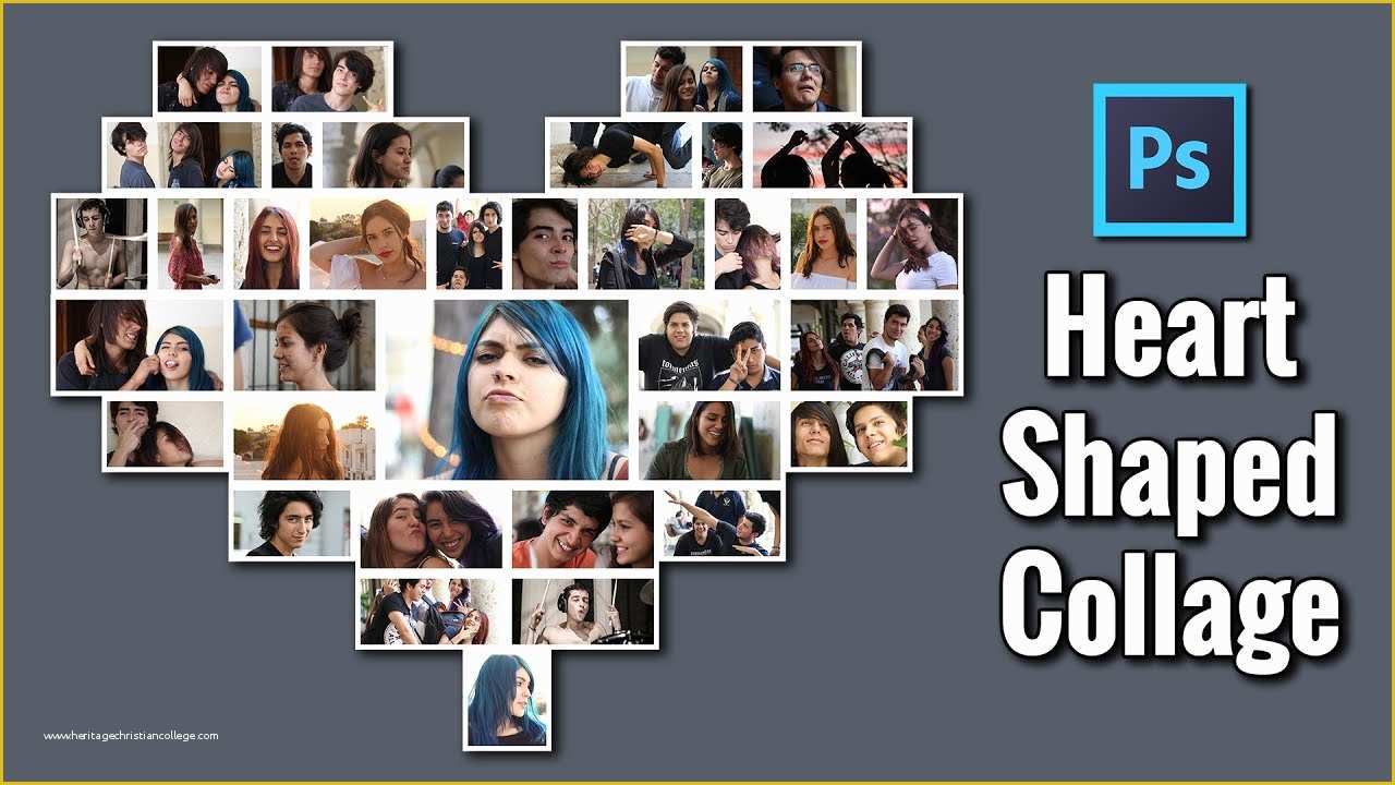 Free Heart Shaped Photo Collage Template Of Shop Collage Heart Shaped Template Graphy