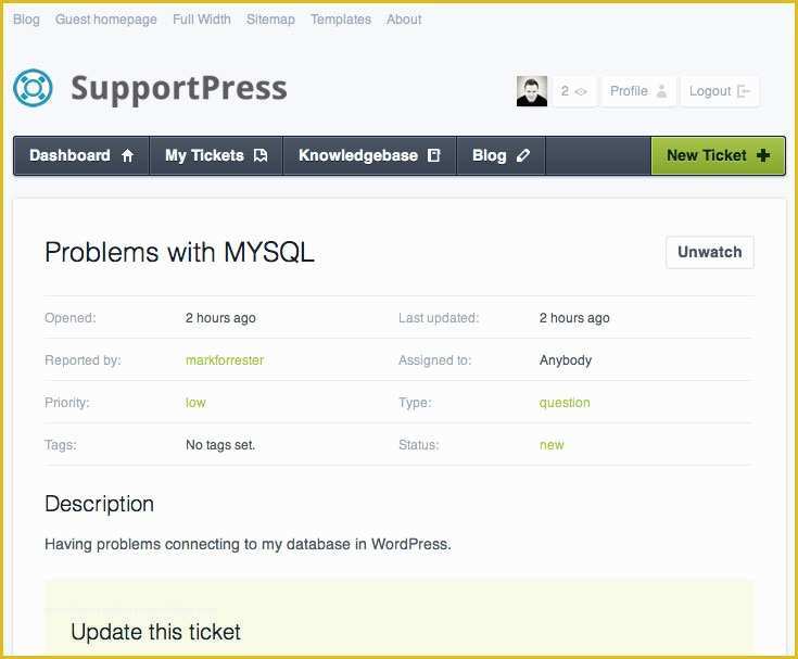 Free Help Desk Trouble Ticket Template Of A Help Desk App Built Wordpress Woo Merce