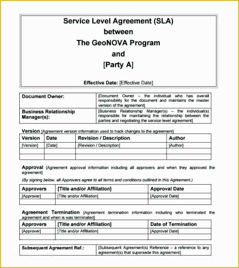 Free Help Desk Trouble Ticket Template Of It Sla Template Awesome Template Help Desk Trouble Ticket