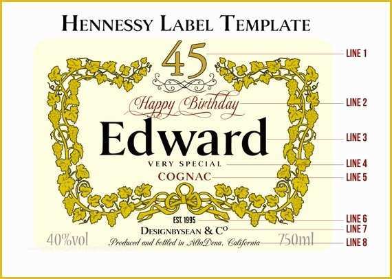 Free Hennessy Label Template Of Hennessy Bottle Label Template &amp;lr98 – Advancedmassagebysara