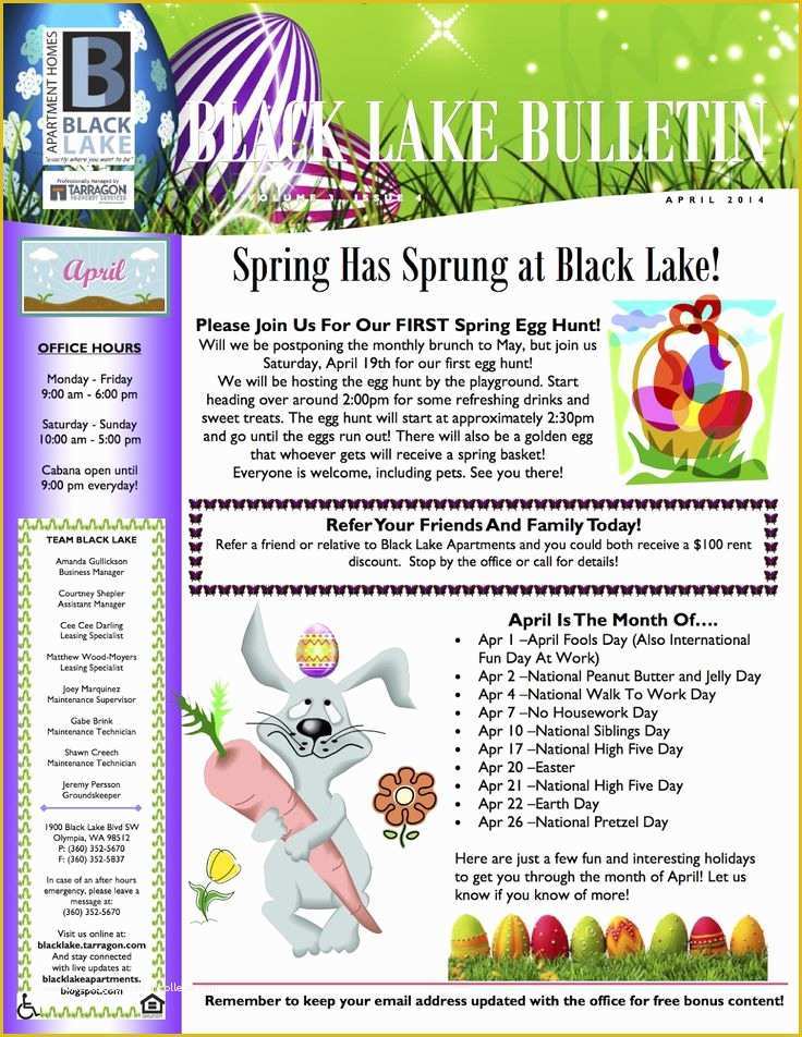 Free Hoa Newsletter Templates Of 81 Best Free Templates Images On Pinterest