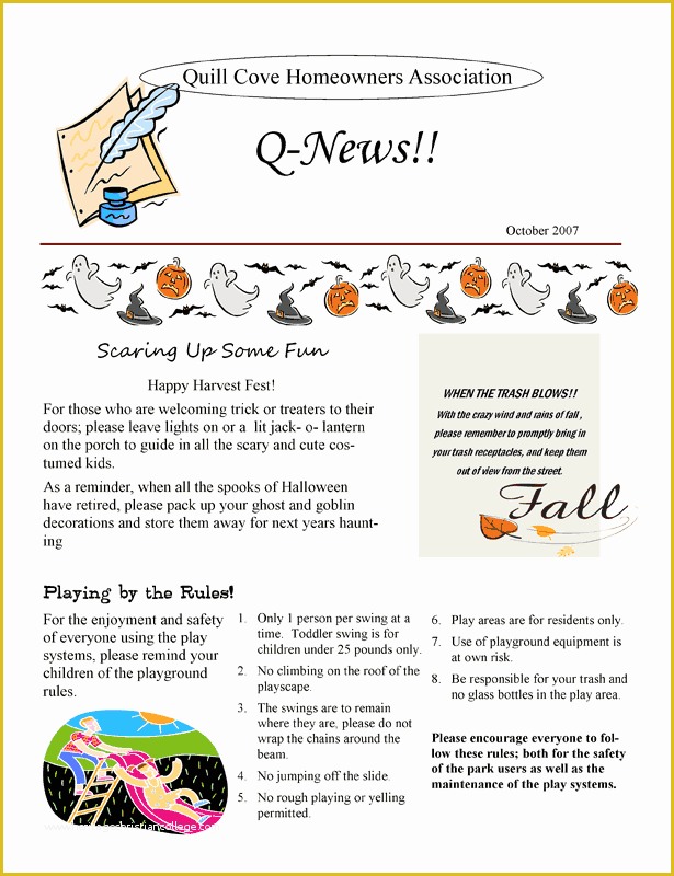 Free Hoa Newsletter Templates Of Neighborhood Watch Newsletter Pdf Frompo