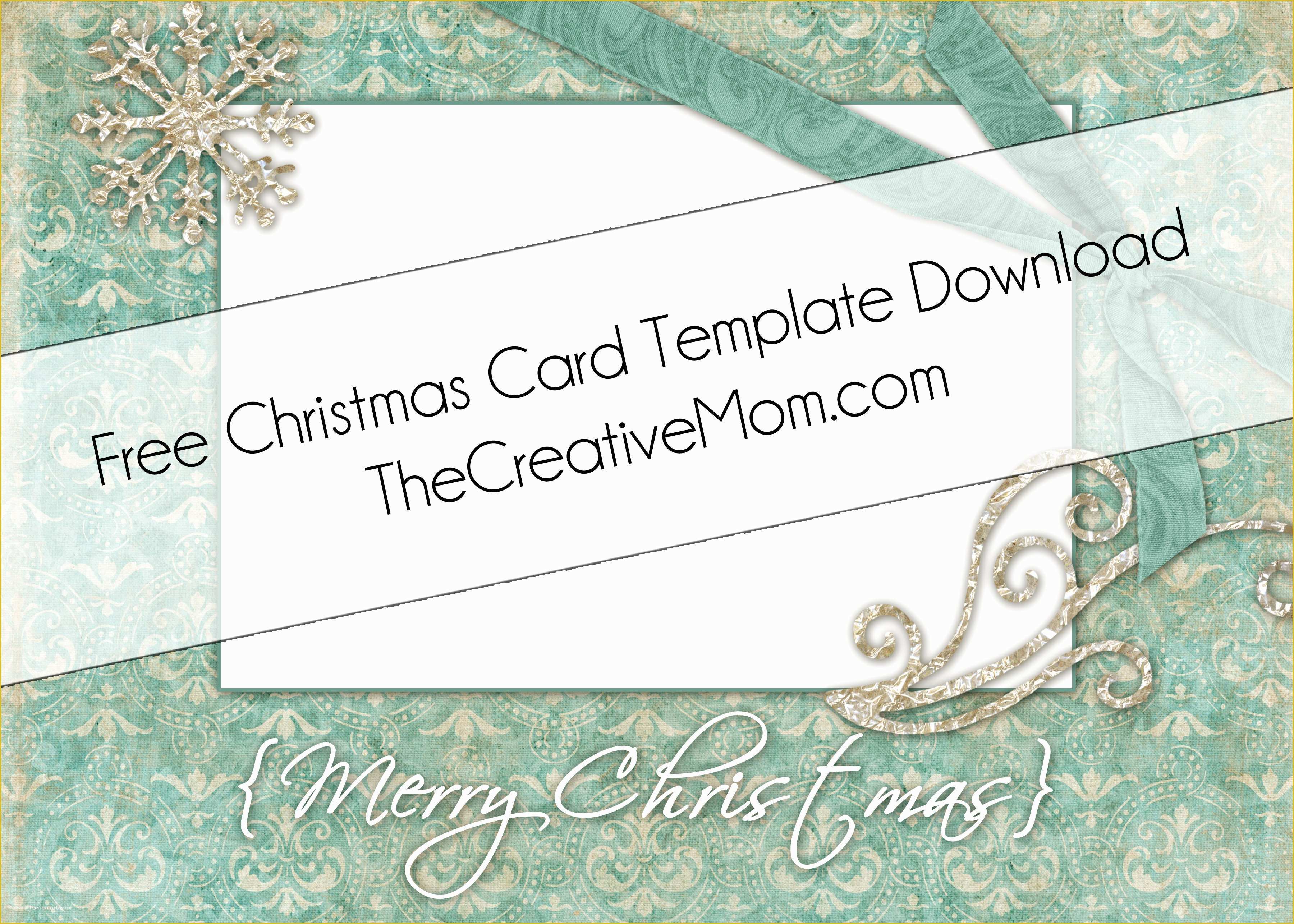 Free Holiday Card Templates Of Christmas Card Templates Free Download the Creative Mom