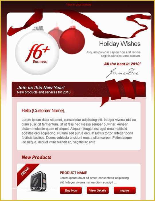 Free Holiday Email Templates for Business Of 17 Beautifully Designed Christmas Email Templates for