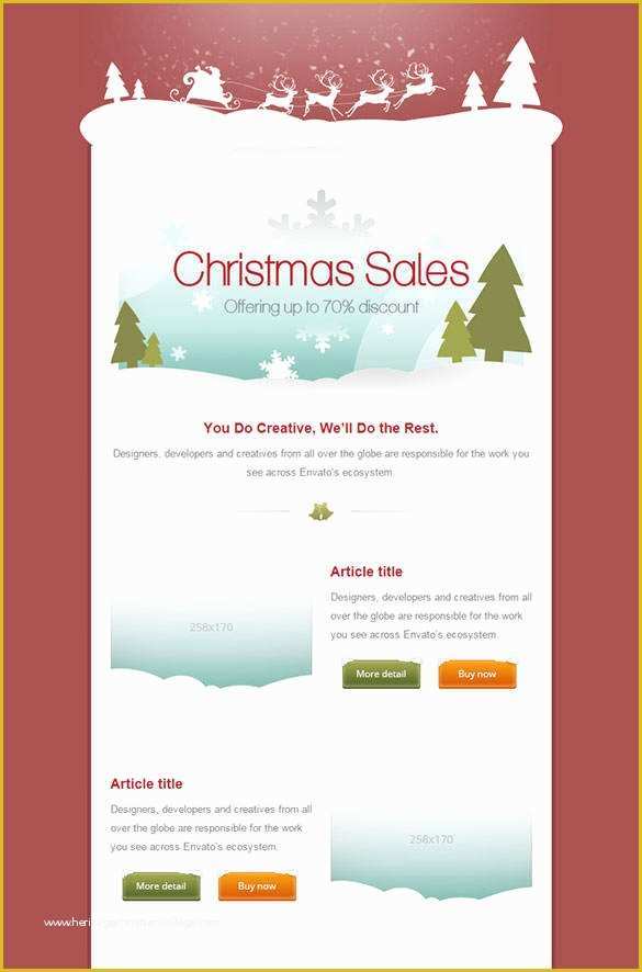 Free Holiday Email Templates for Business Of 38 Christmas Email Newsletter Templates Free Psd Eps