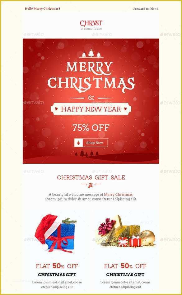 Free Holiday Email Templates for Business Of 38 Christmas Email Newsletter Templates Free Psd Eps