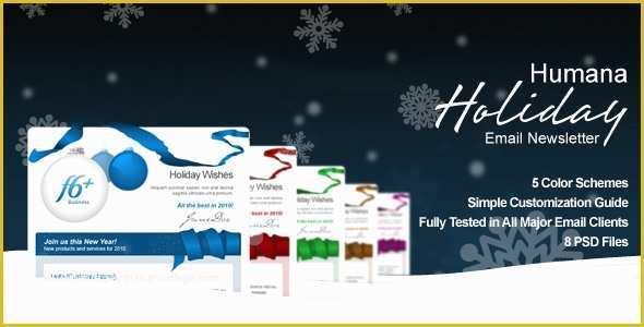 Free Holiday Email Templates for Business Of Free and Premium Christmas HTML Email Newsletter Templates
