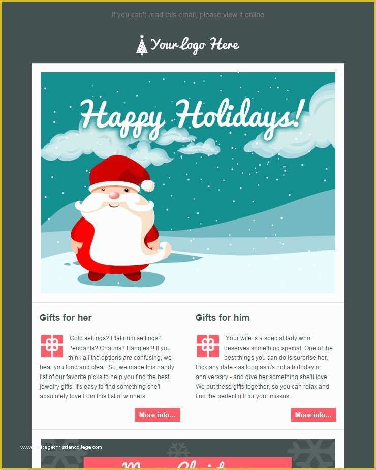 Free Holiday Email Templates Of 104 20 Free Christmas and New Year Email Templates
