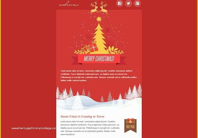 Free Holiday Email Templates Of 20 Wonderful Christmas &amp; New Year Email Templates