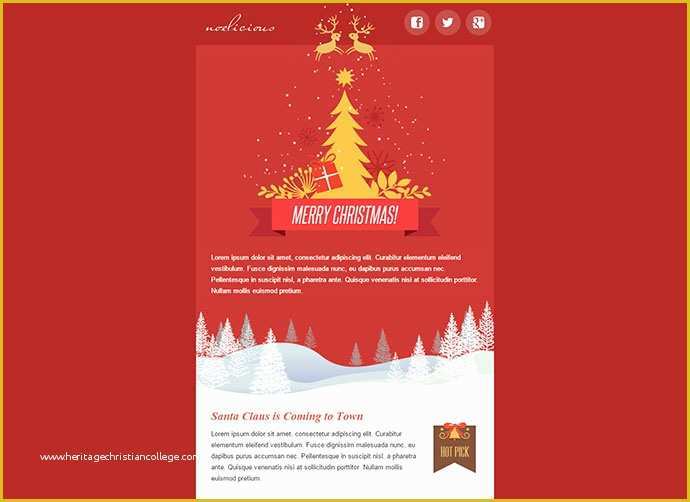 Free Holiday Email Templates Of 20 Wonderful Christmas &amp; New Year Email Templates