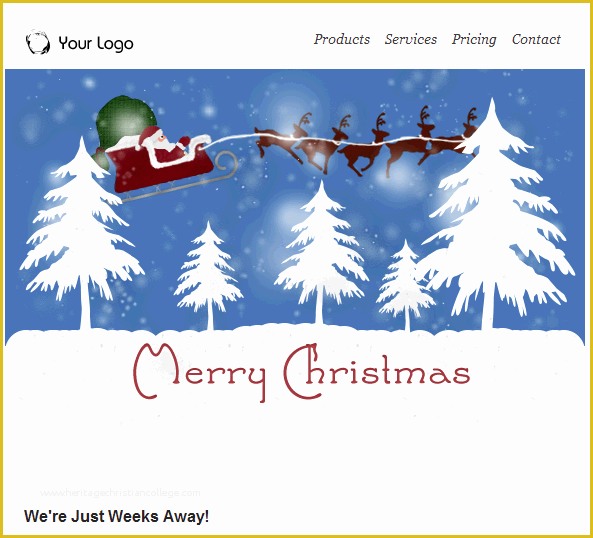 Free Holiday Email Templates Of Christmas Email Templates Included with Groupmail