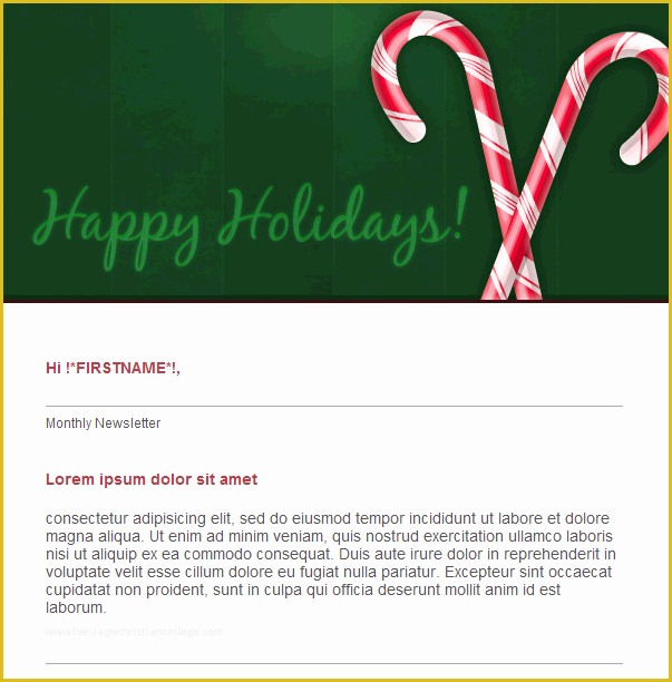 Free Holiday Email Templates Of Free Email Template Happy Holidays Free Group Email and