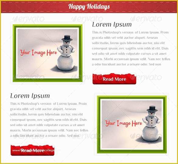 Free Holiday Email Templates Of Holiday Email Template – 18 Free Jpg Psd format Download