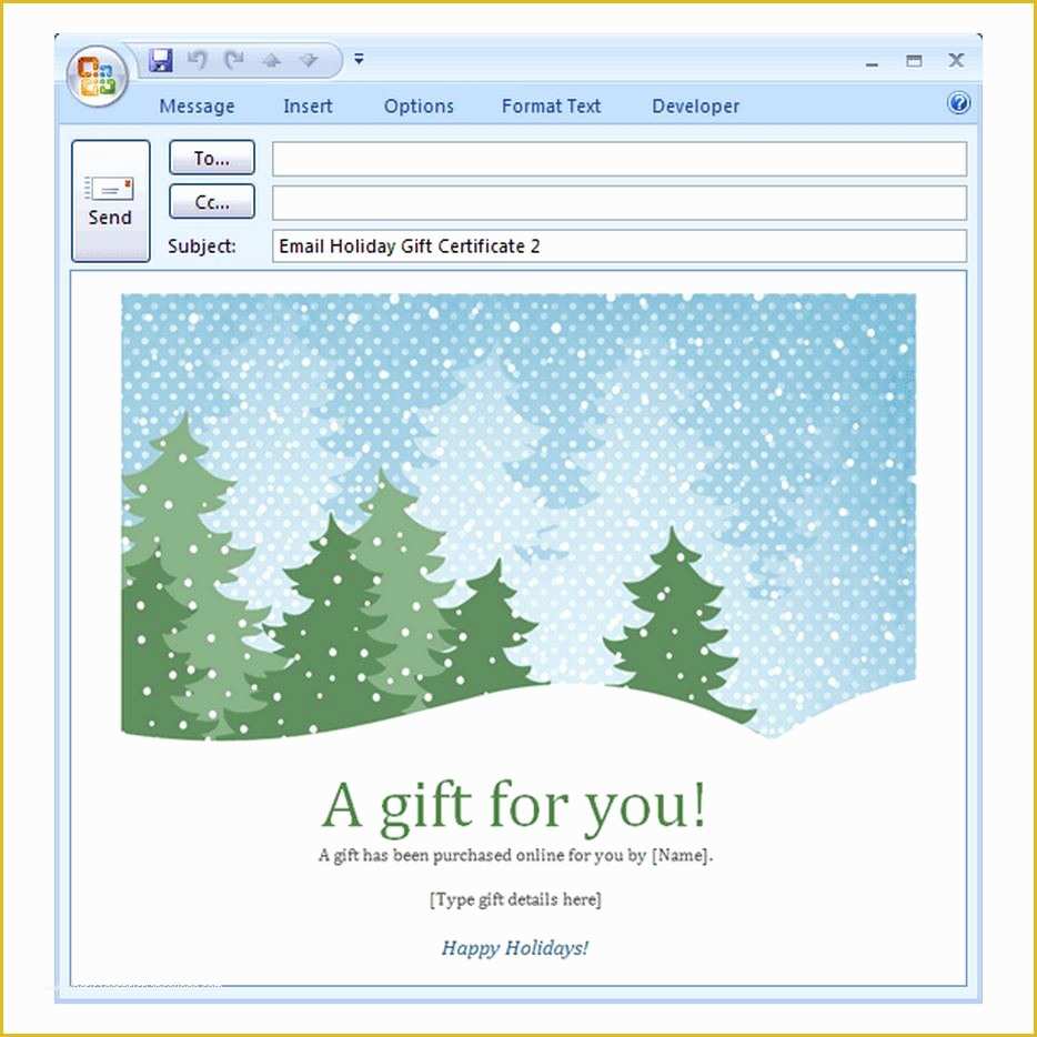 Free Holiday Email Templates Of Holiday Email Template