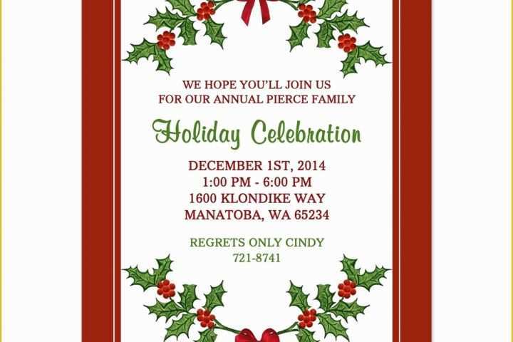 Free Holiday Invitation Templates Word Of Printable Christmas Borders for Word Printable 360 Degree