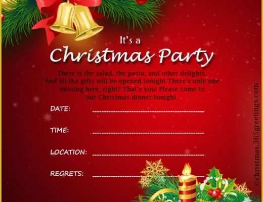 Free Holiday Invite Templates Of Christmas Invitation Template and Wording Ideas