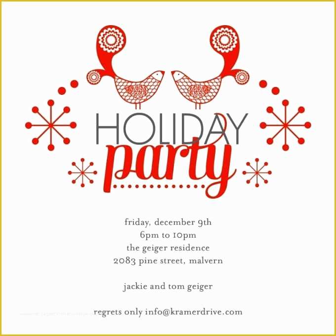 Free Holiday Invite Templates Of Free Christmas Party Invitation Printable