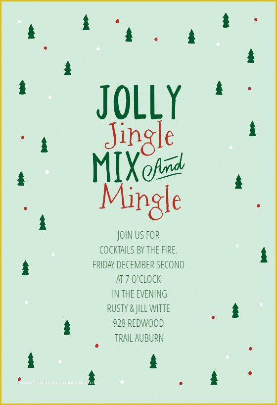 Free Holiday Invite Templates Of Gifted Christmas Invitation Template Free